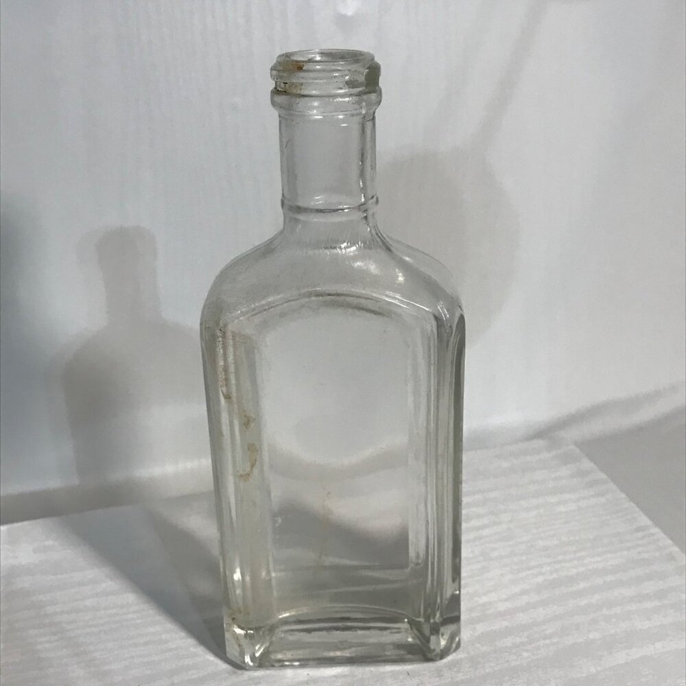 Vintage Rundles Liniment Clear Glass Bottle Embossed None Such Windsor Canada